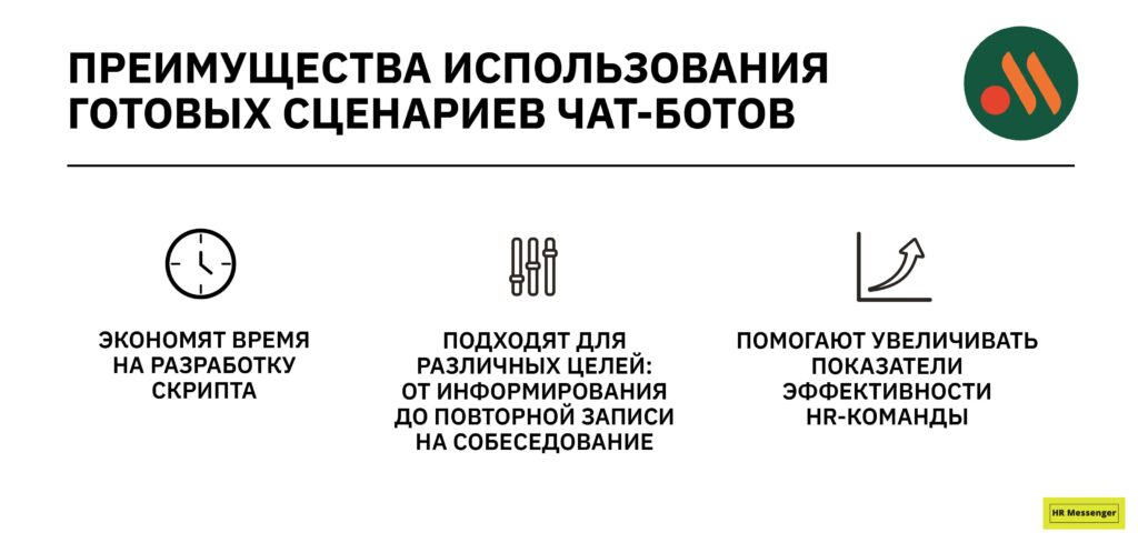 преимущества использования готовых сценариев чат-ботов